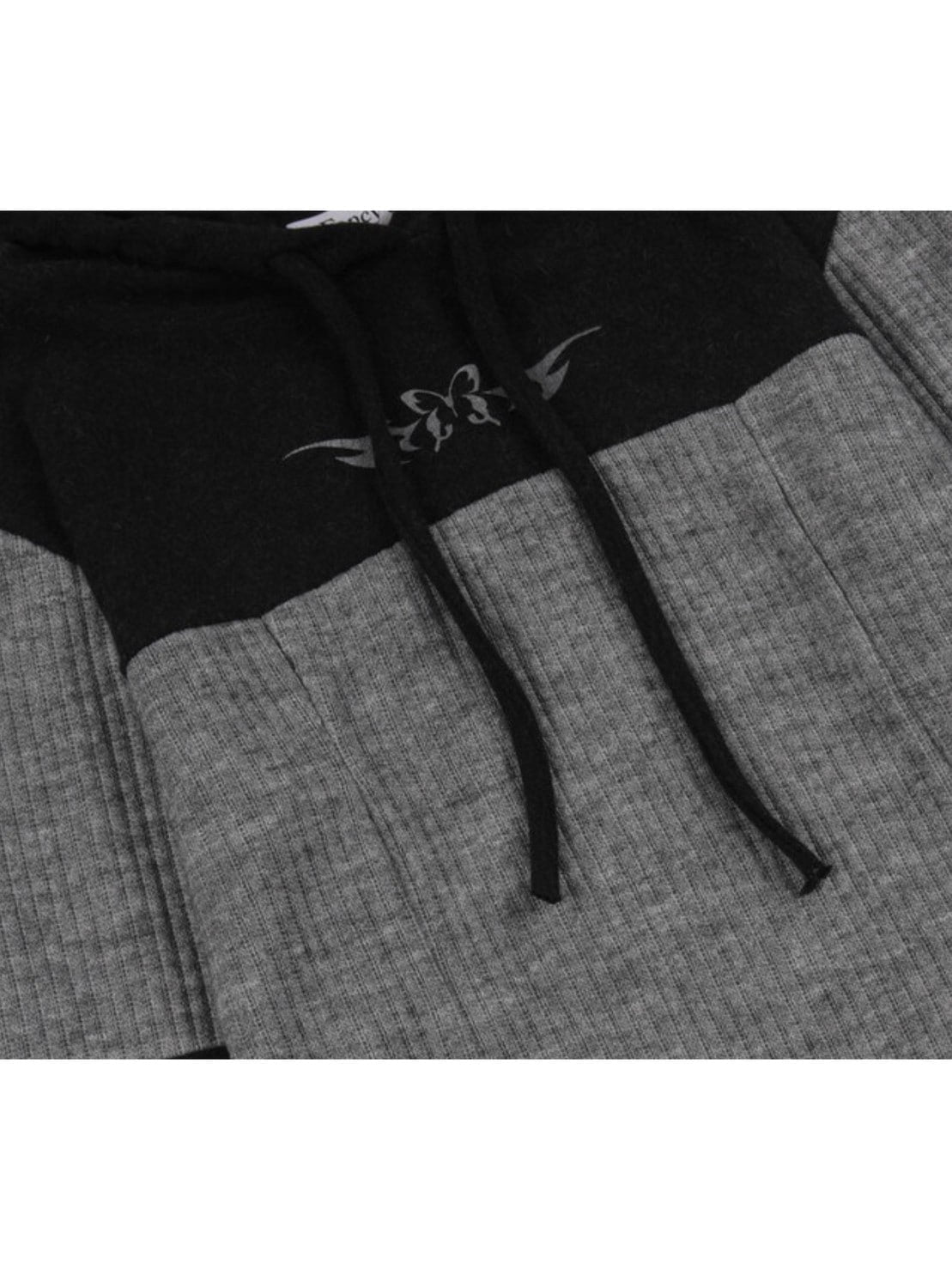 【FANCY CLUB】BOW RIBBED LAYERED HOODIE PART 1