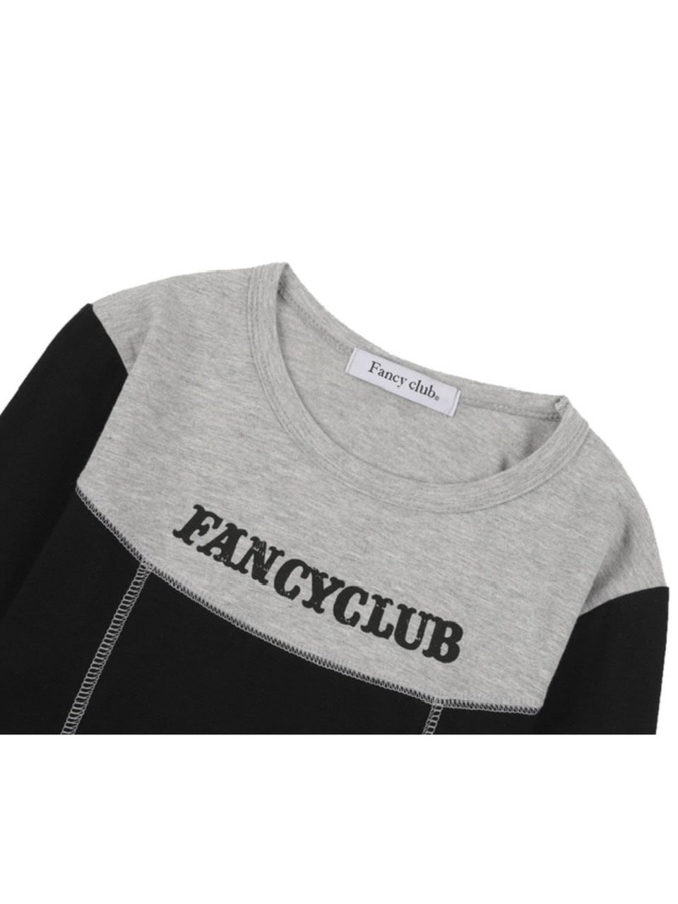 【FANCY CLUB】TURNING CLASSIC STITCH CROP TEE