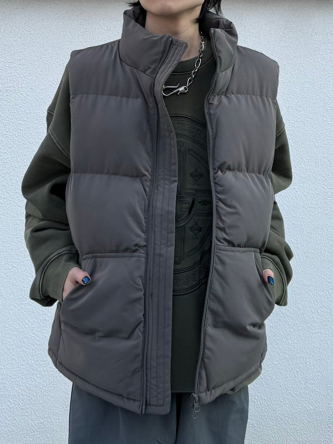 受注制【Chikashitsu +】padded vest (5color)
