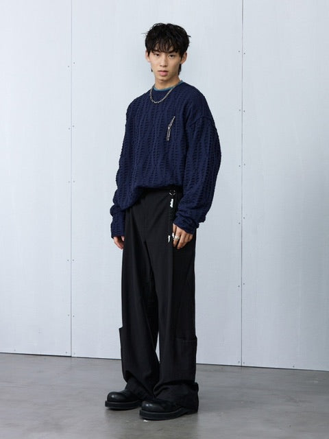 【ARCH by ROARINGWILD】FISH SCALE PATTERN SWEATER