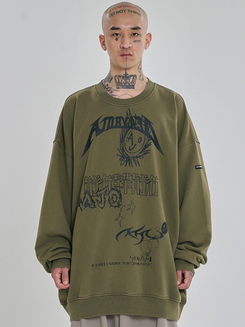 【AJOBYAJO】AJOLICA Collage Sweatshirt