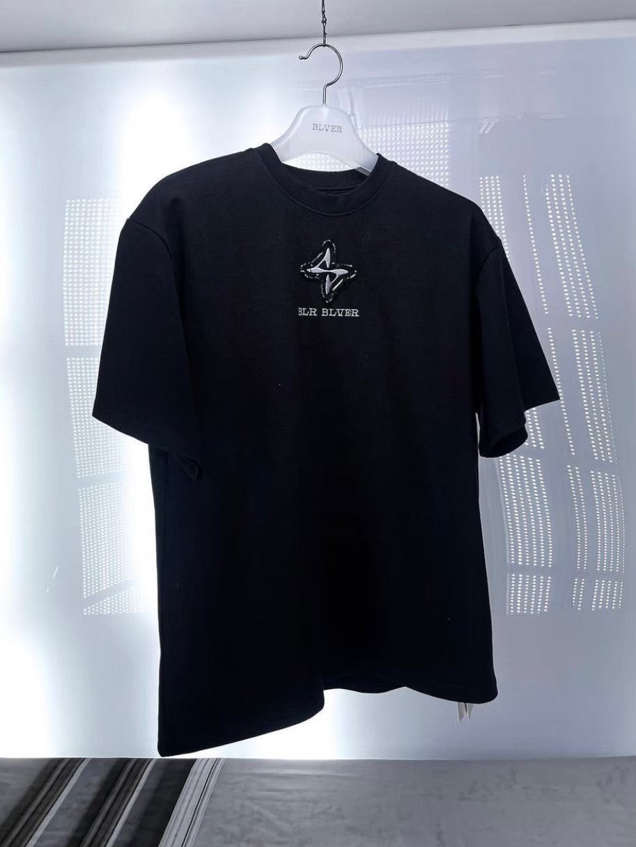 【BLR BLUER】Raw-edged Logo T-shirts