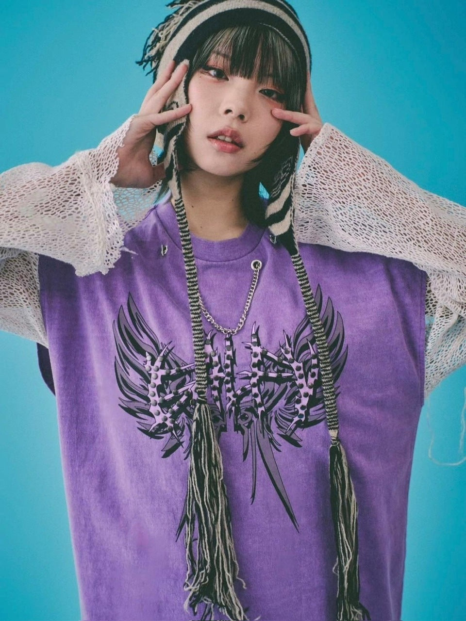 【GALFY】ゴリ厨二タンク / 【ガルフィー】ロゴプリントタンクトップ