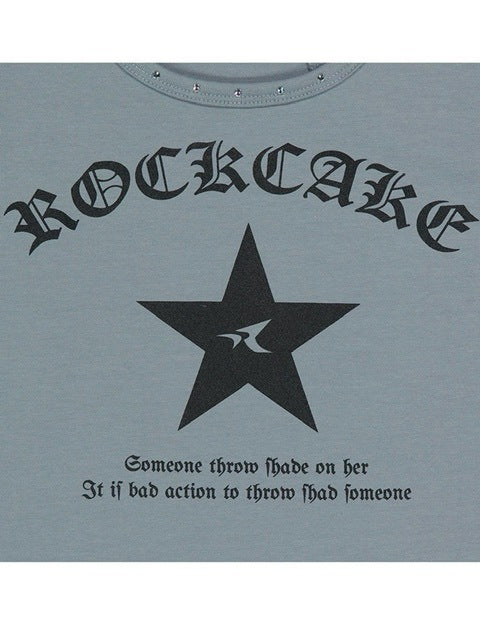 【ROCK CAKE】Crystal Hotfix Sleeveless