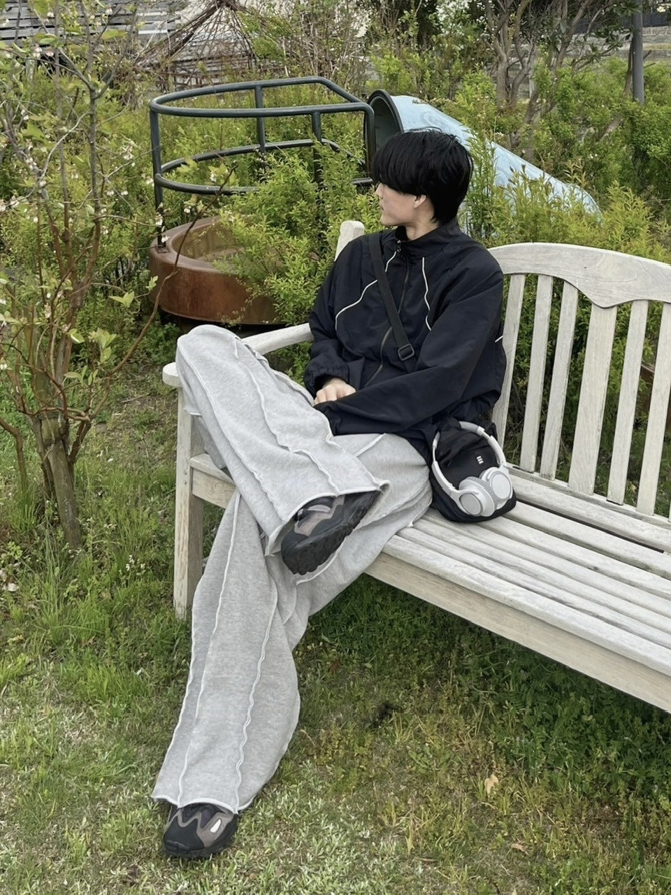 受注制【youll】piping nylon jacket (2color)