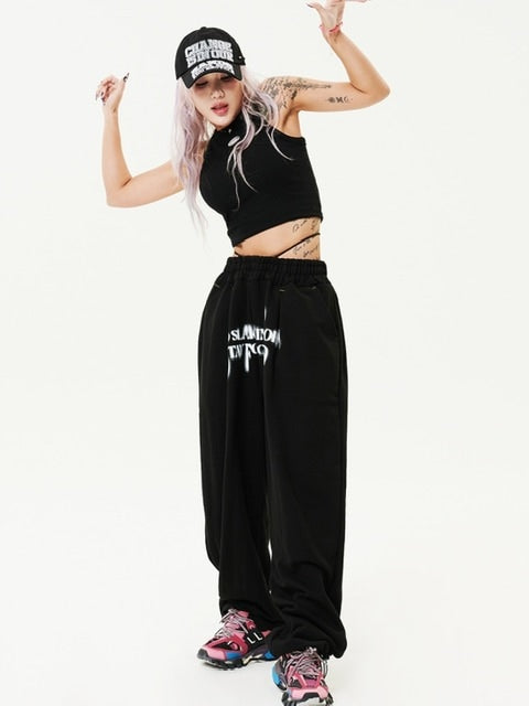 【HOLY NUMBER 7】Women's Dancer Crop Tank Top / 【ホーリーナンバーセブン】ダンサークロップロゴプリントタンクトップ