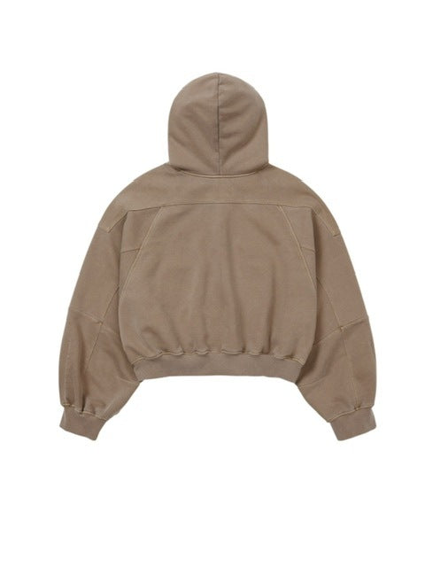 【AJOBYAJO】Vintage Pigment Zip-Up Hoodie