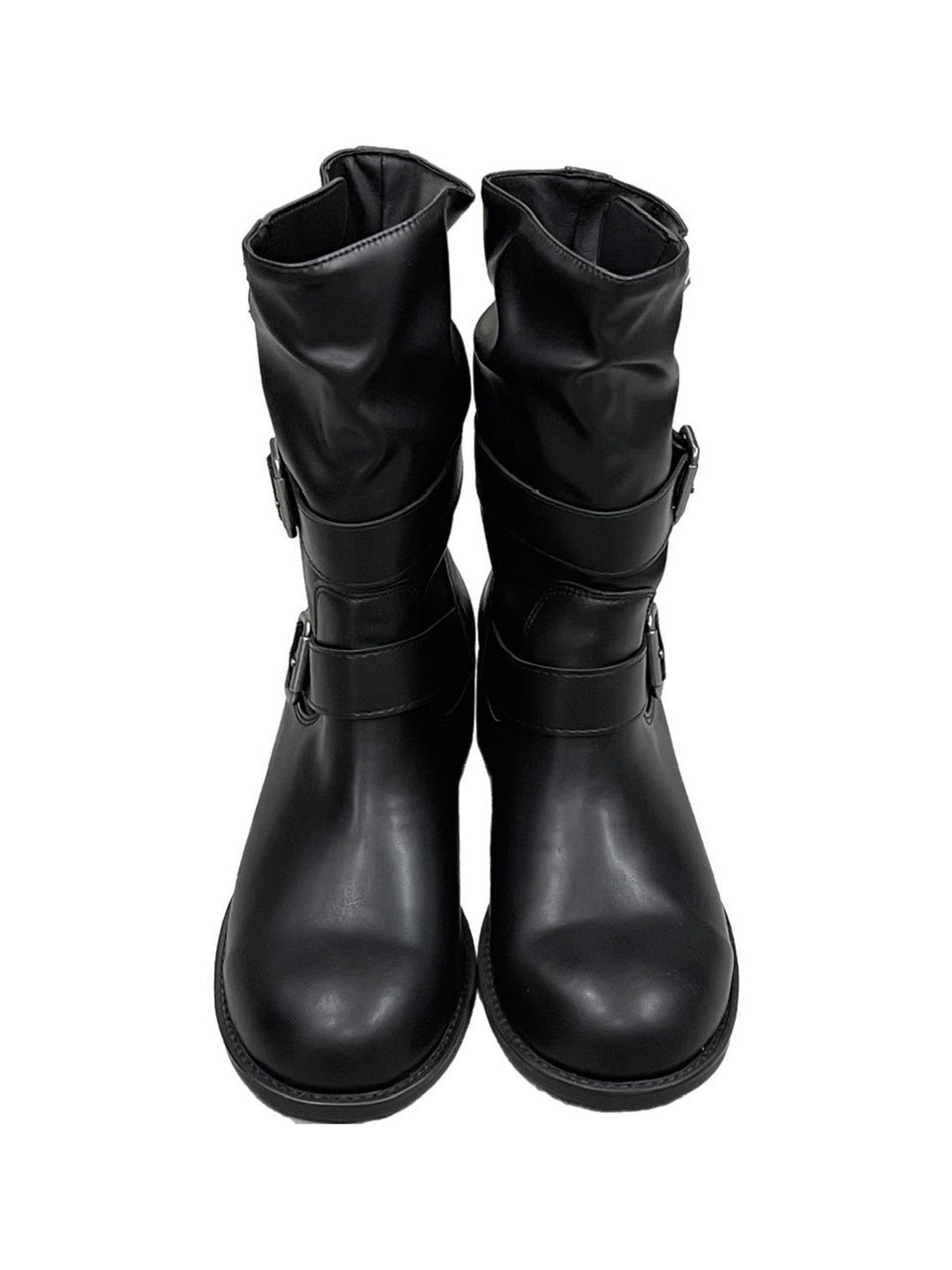 受注制【OaKS】belt strap middle boots