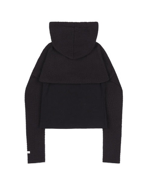 【FANCY CLUB】KNITTED HOOD BOLERO SET UP / 【ファンシークラブ】タンクトップ長袖ニットボレロセットアップ