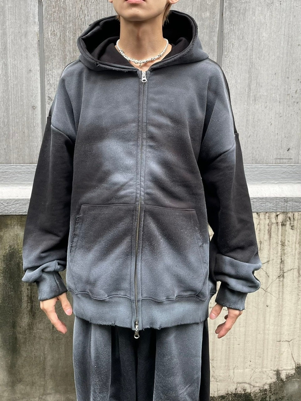 受注制【nmtc +】washing zip up hoodie (3color) / 【エヌエムティーシープラス】ウォッシングジップアップパーカー