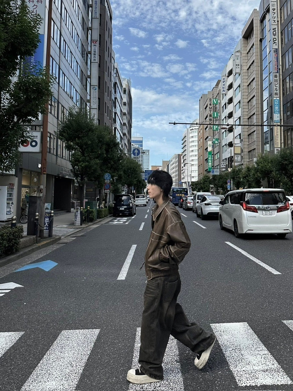 大阪店WEB限定受注制【Chikashitsu +】washing vegan leather jacket (2color)