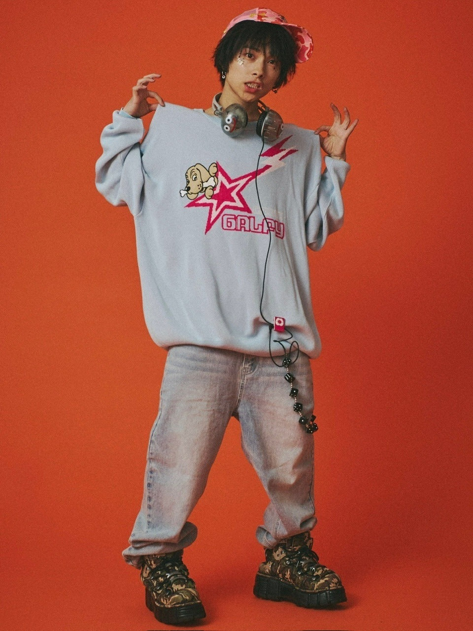 【GALFY】星のガルフィーニット / 【ガルフィー】ロゴ長袖セーター