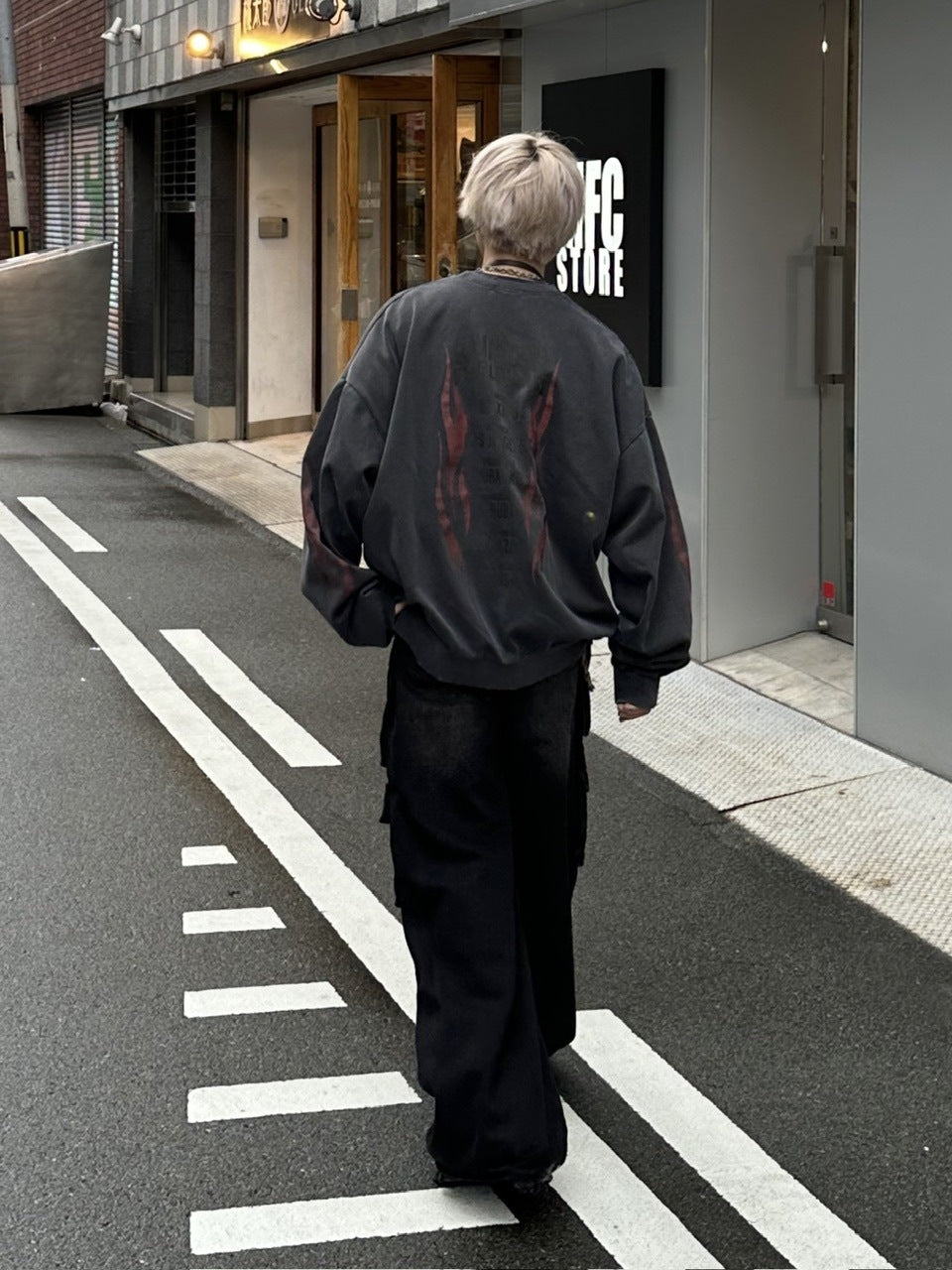 大阪店WEB限定受注制【Chikashitsu +】multi pocket cargo denim pants