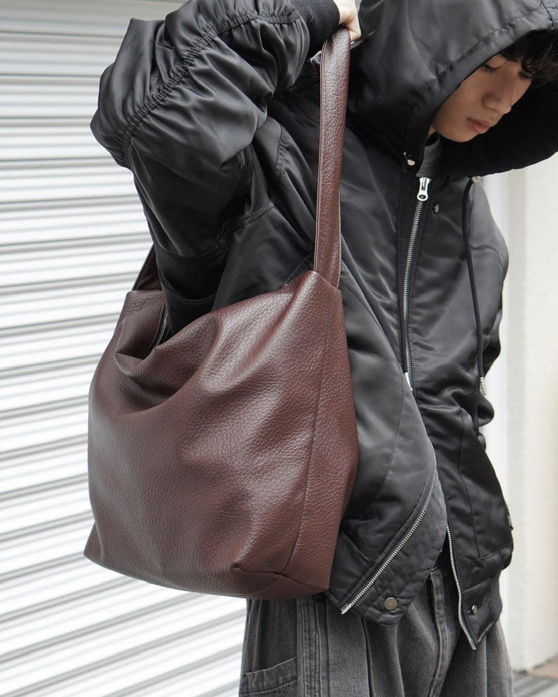 東京店WEB限定【Chikashitsu +】eco leather cross bag (2color)