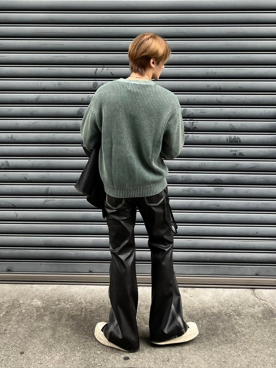 【Chikashitsu +】dirty wash cotton cardigan (3color) / 【チカシツプラス】ダーティウォッシングコットンクロップカーディガン