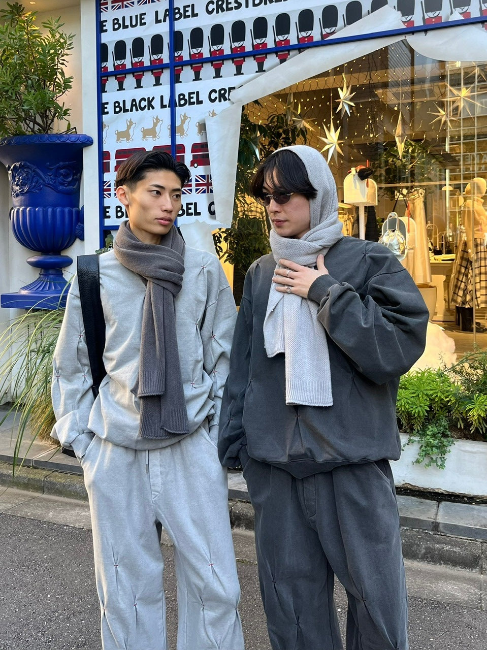 受注制【Chikashitsu +】long muffler (4color) / 【チカシツプラス】ロングマフラー