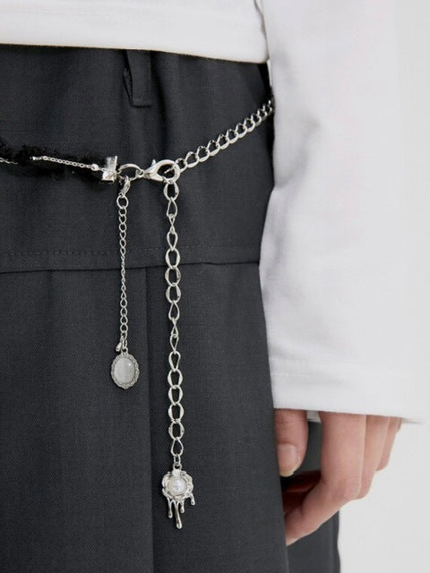 【FLAREUP】Braided Handmade Chain Belt / 【フレアアップ】ブレイデッドハンドメイドチェーンベルト