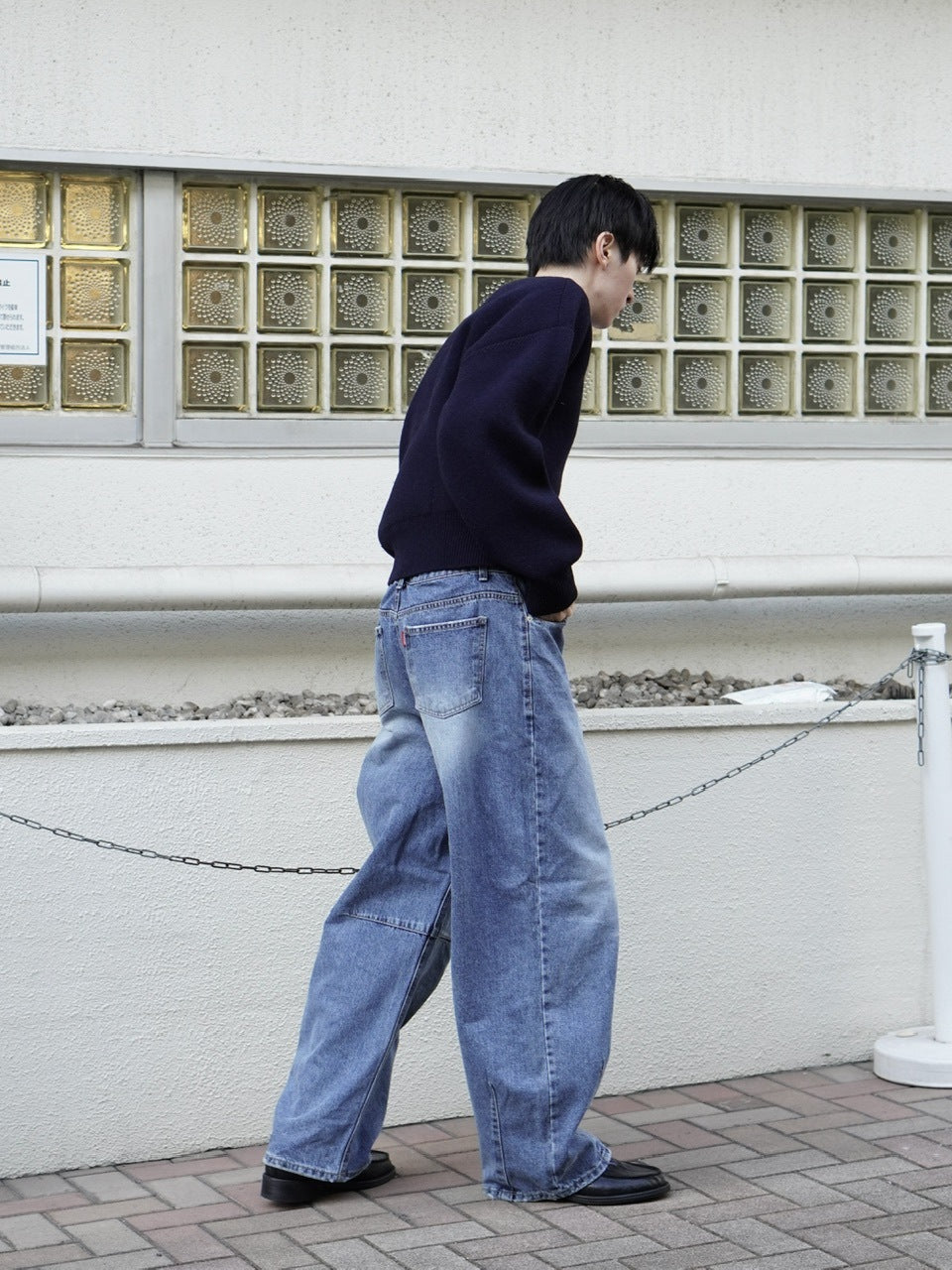 東京店WEB限定【Chikashitsu +】round wool knit (4color)