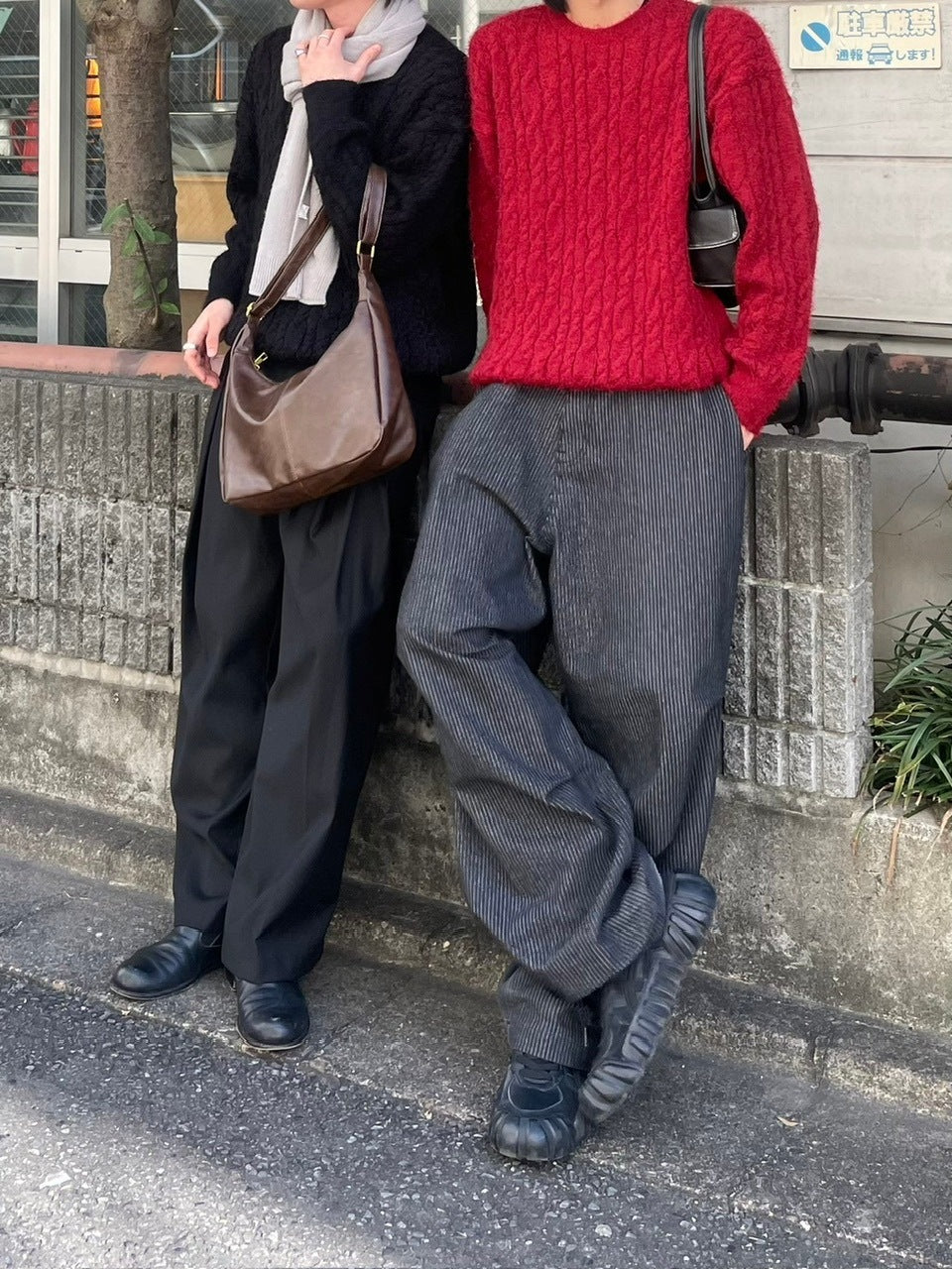 受注制【Chikashitsu +】angora like cable knit (3color)