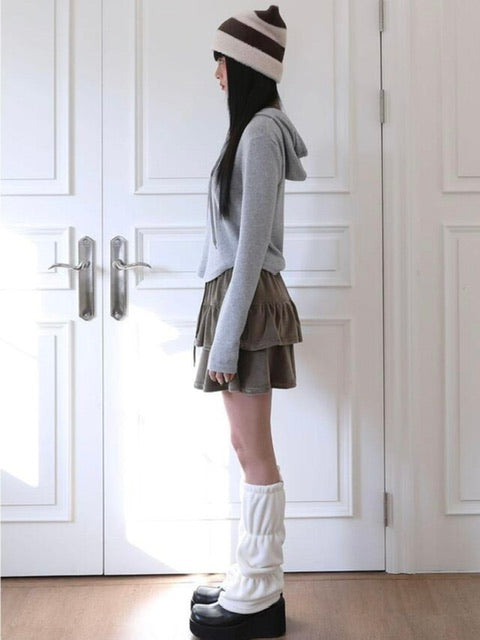 【Uglyshadow】BASIC CROP HOODIE