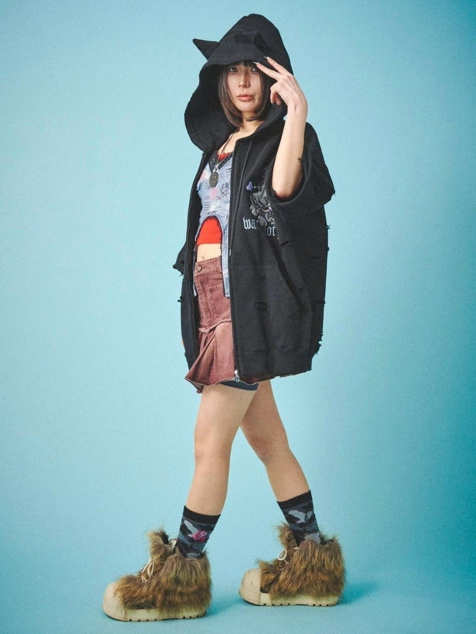 【GALFY】病みに染まりし反戦パーカー