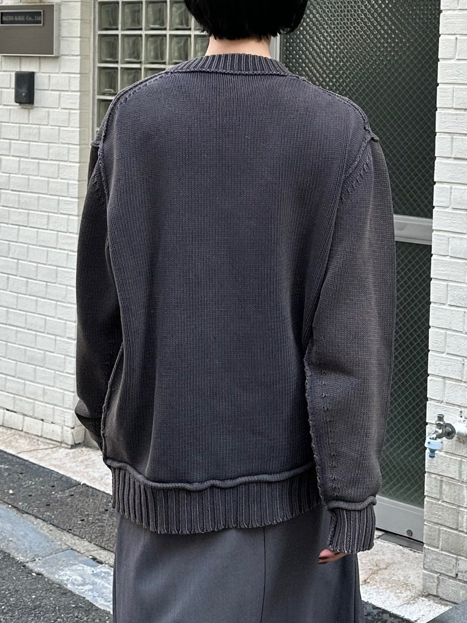 大阪店WEB限定【Chikashitsu +】pigment dyeing knit