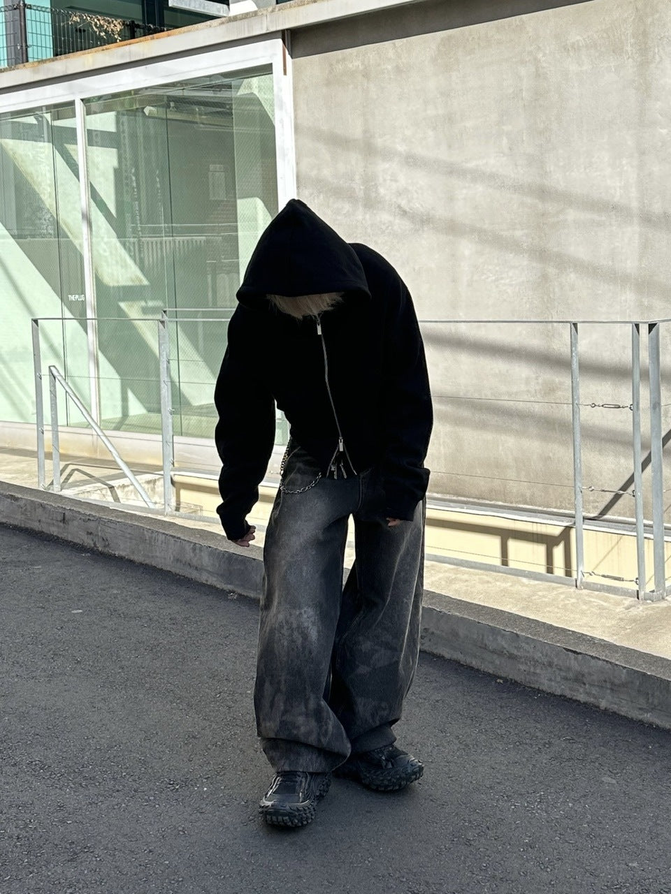 大阪店WEB限定受注制【Chikashitsu +】dirty wash balloon denim pants