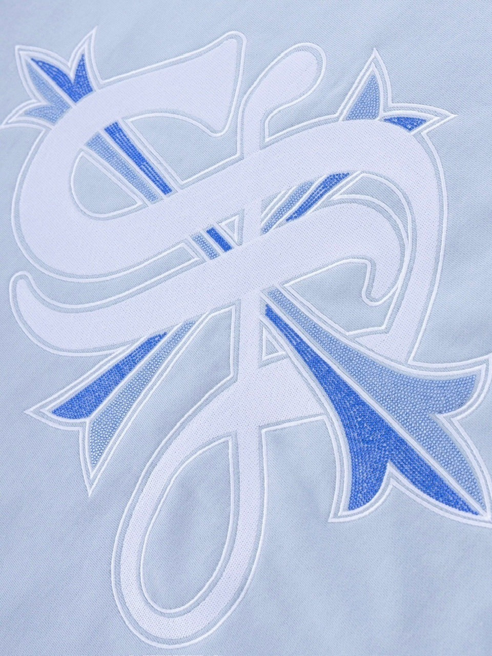 【SUPPLIER】2-Tone Rhinestone Cross Zip Hoodie