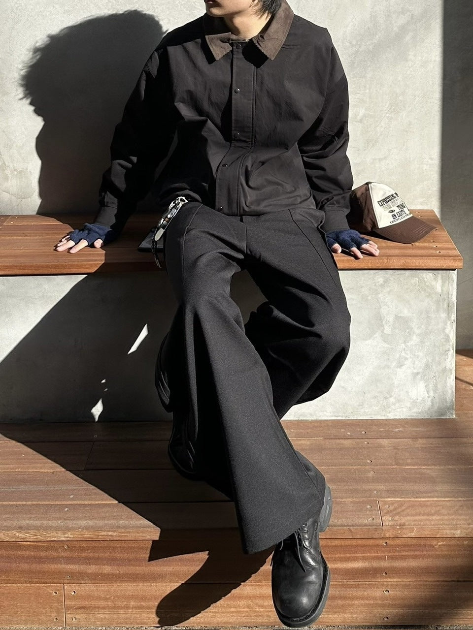 【youll】2tuck slit curve slacks
