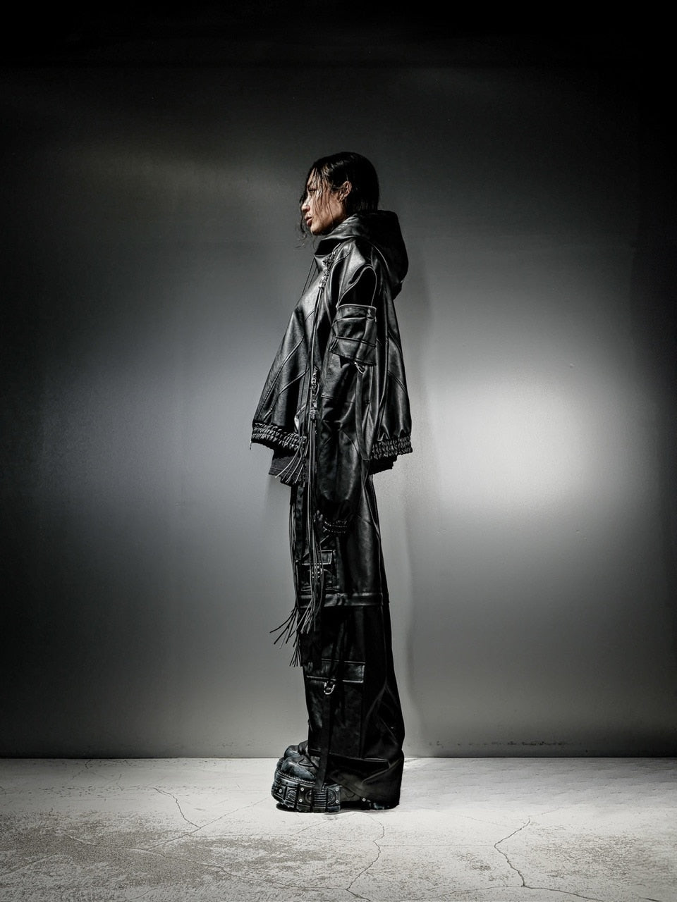 DIG YOUR OWN GRAVE】2WAY LEATHER CARGO PANTS / 【ディグユアオウン