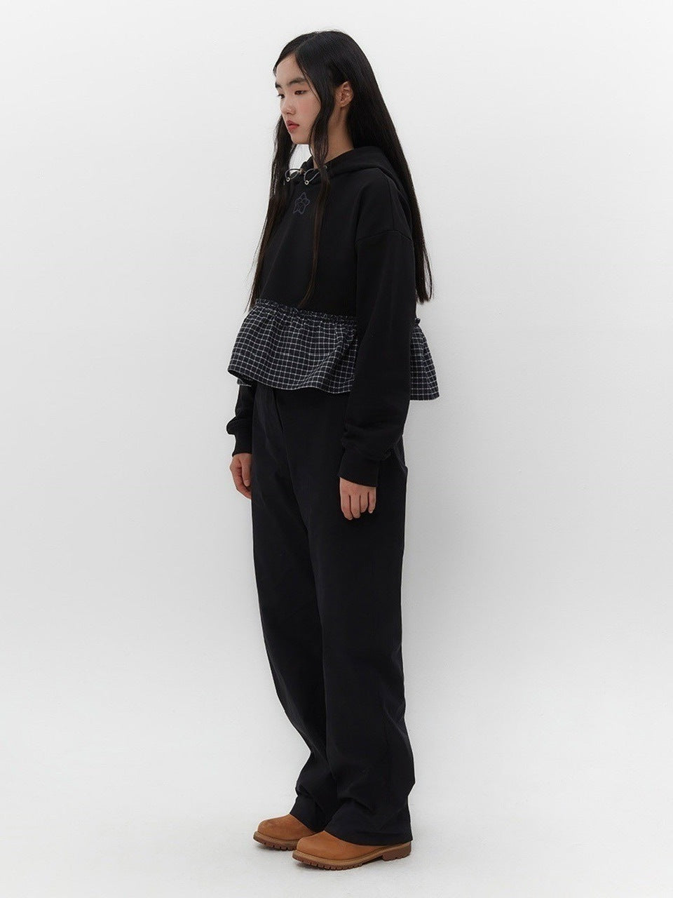 【TUOMIO】FRILL LAYERED HOOD