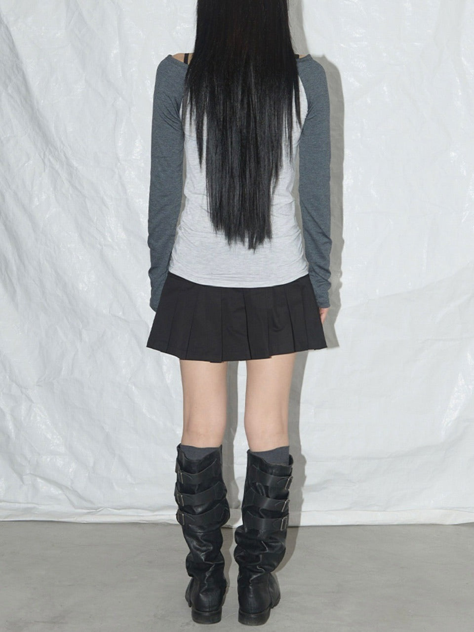 【FANCY CLUB】HEAVENLY OFF-SHOULDER LONG SLEEVE / 【ファンシークラブ】オフショルダーレタリングプリント長袖Tシャツ