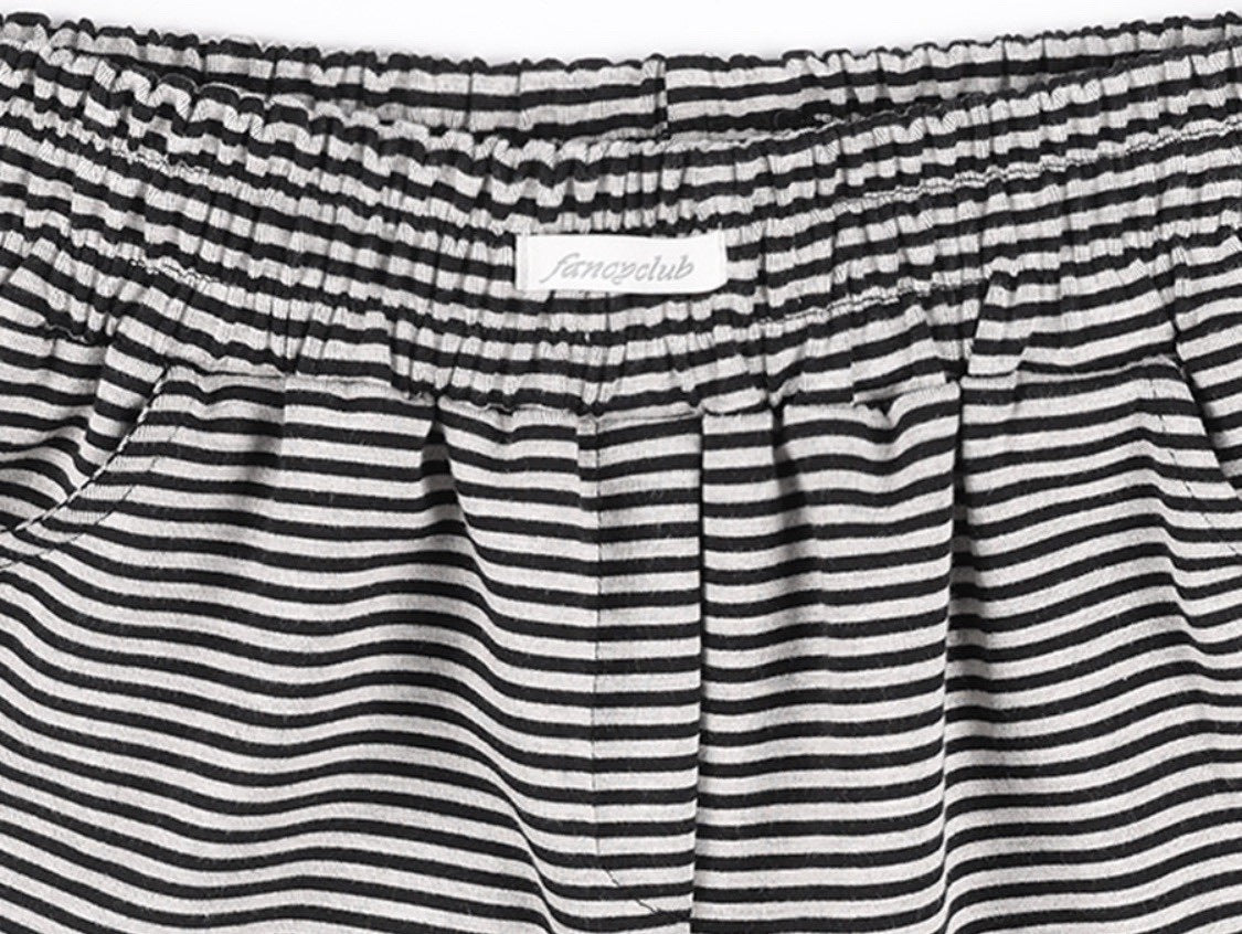 【FANCY CLUB】FY STRIPE MICRO SHORT PANTS