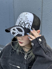 受注制【Never mind the XU】rhinestone cross cap (2color)
