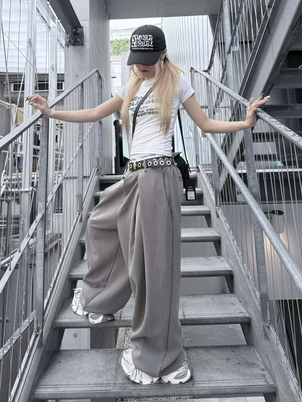 受注制【nmtc +】pin tuck wide slacks (2color)