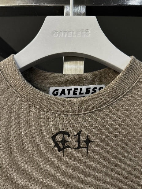 【GATELESS】DOUBLE RING CROPPED T-SHIRT
