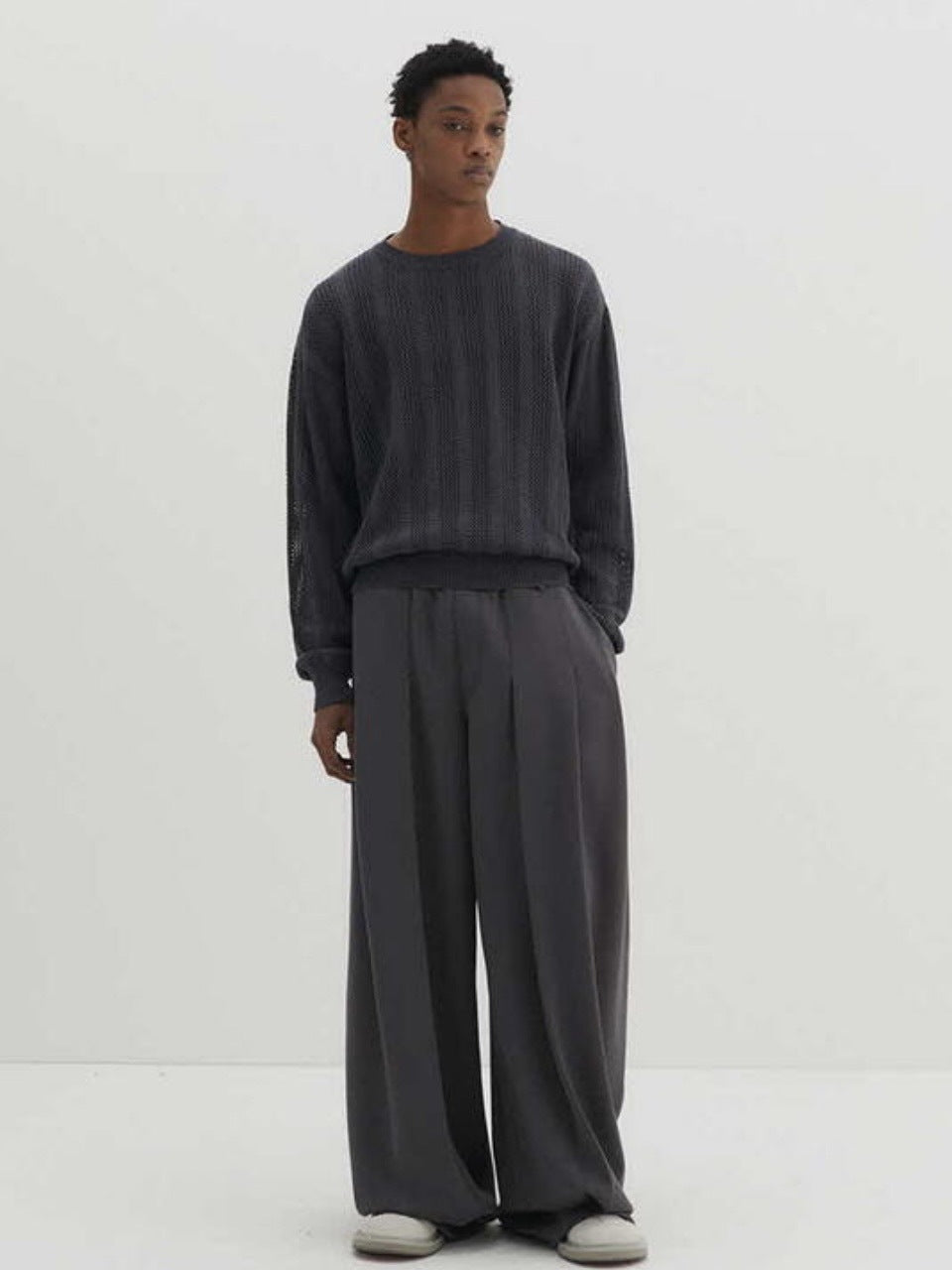 【DNSR】Meshed Crop Knit