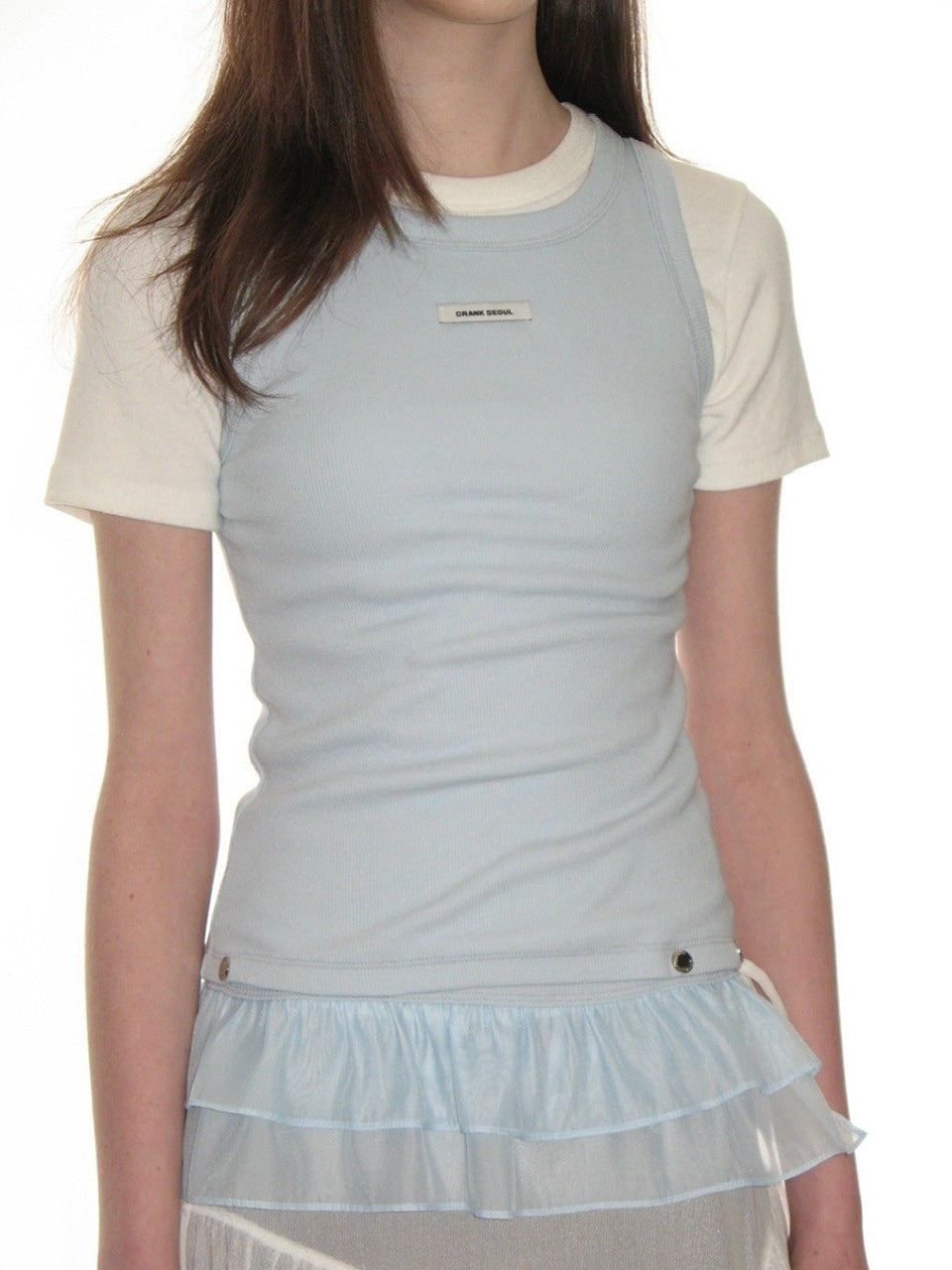 【CRANK】FRILL SNAP SLEEVELESS