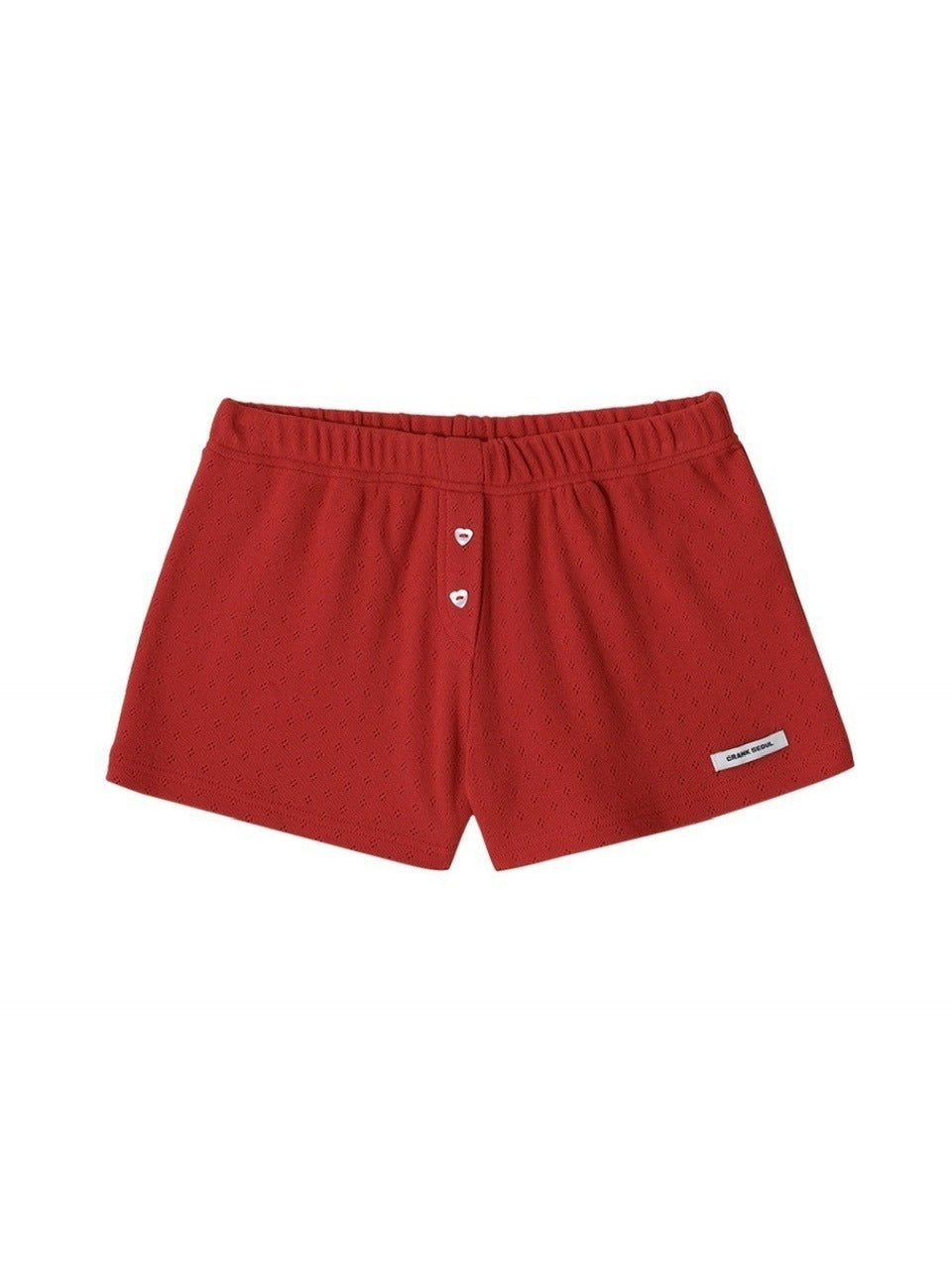 【CRANK】HEART BUTTON EYELET SHORTS