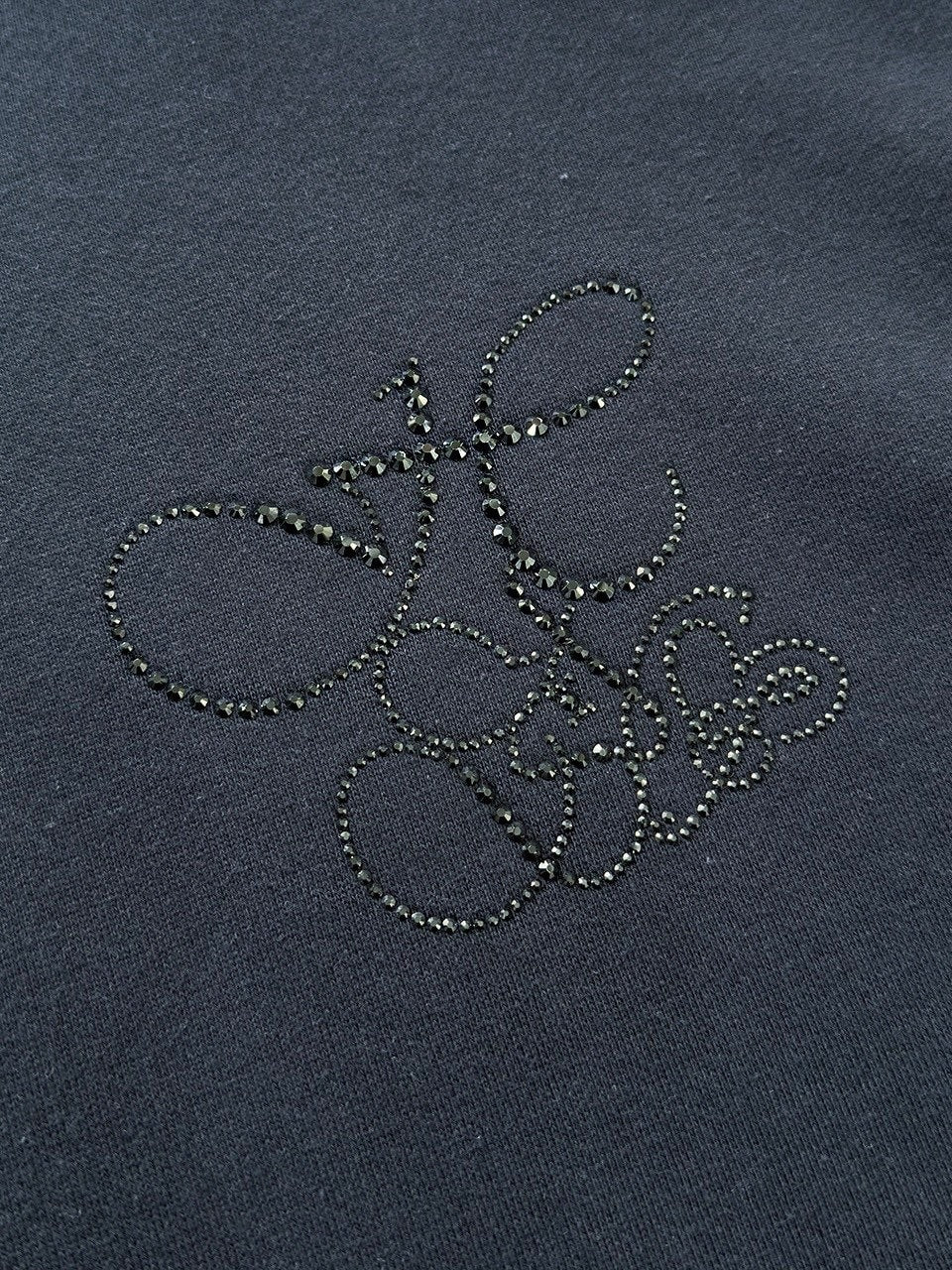 【HOLY NUMBER 7】OVERFIT HIP HOP MOVE CUBIC LETTERING HOODIE ZIP-UP