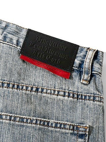 【Cord】Washed Under Cut Denim Pants