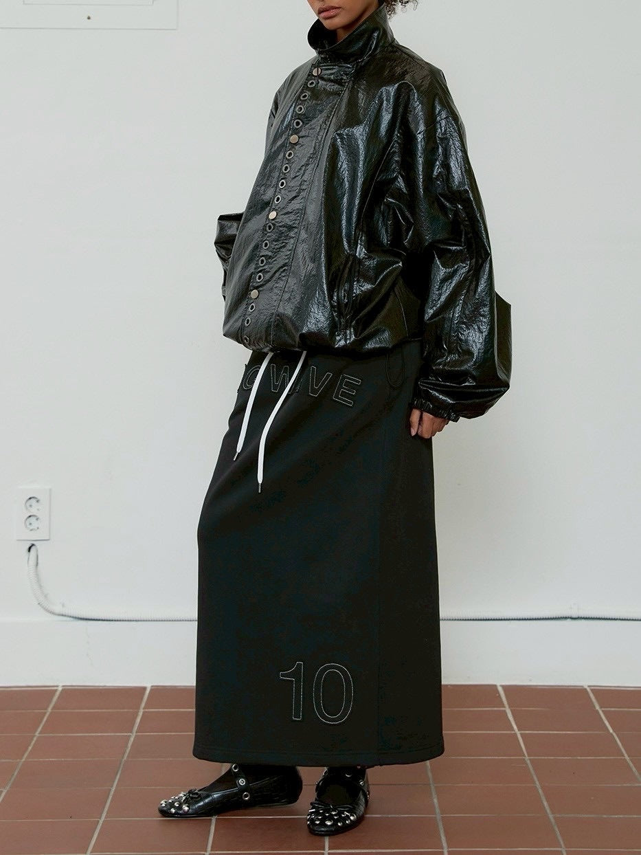 【ESC STUDIO】big waves long skirt