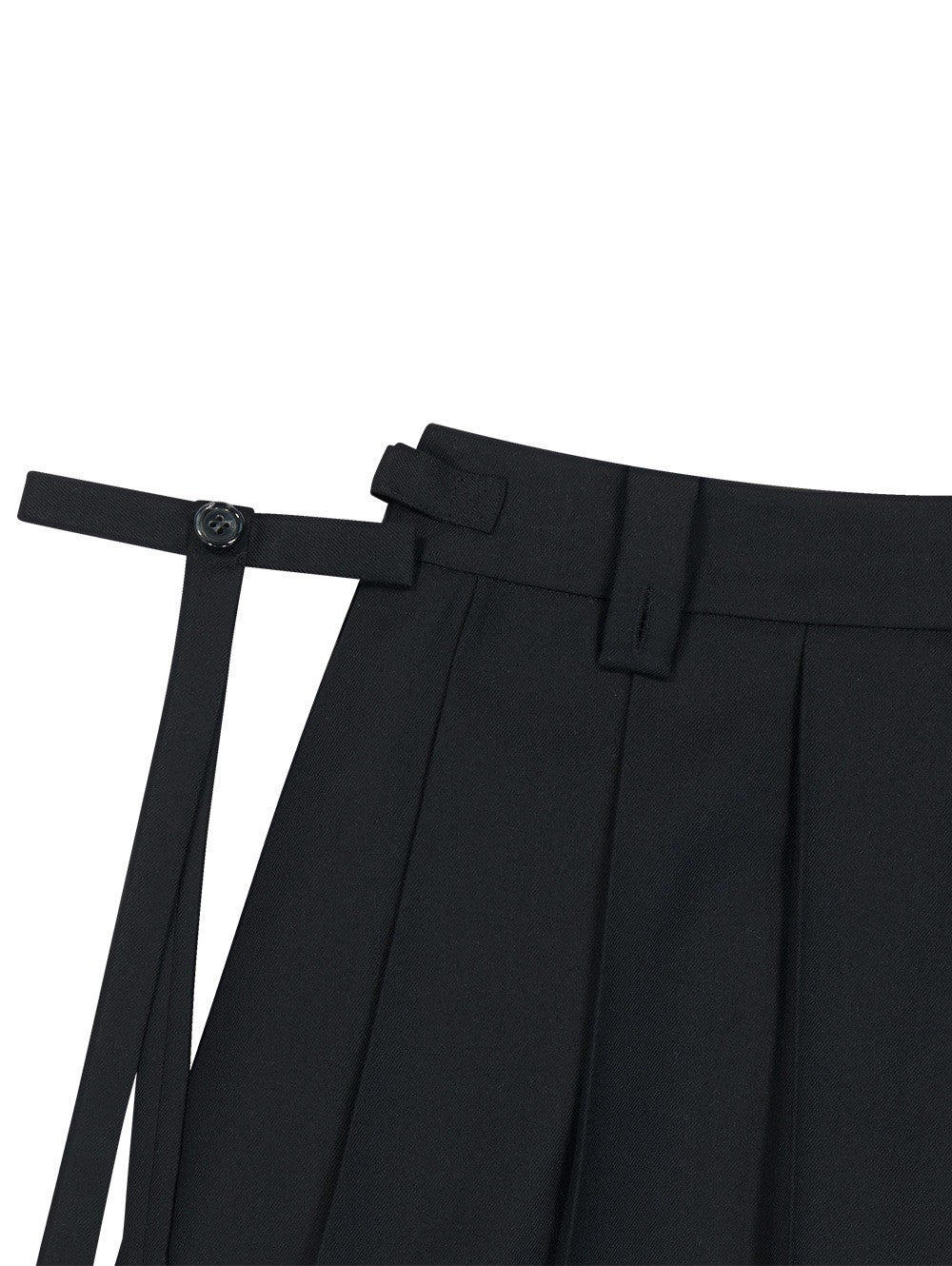 【TUOMIO】MIDI PLEATS RIBBON CULOTTES