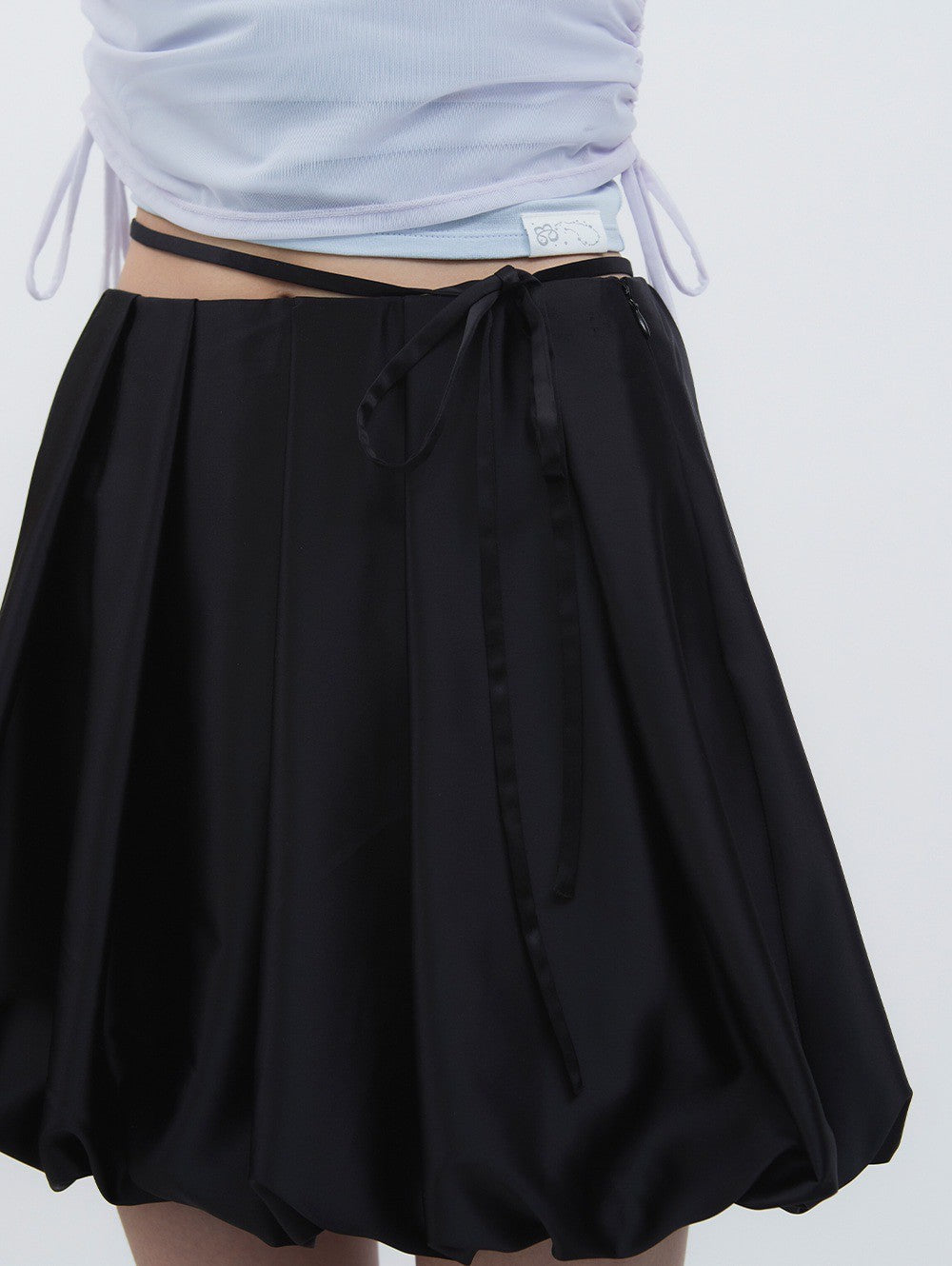 【TUOMIO】SATIN BALLOON SKIRT