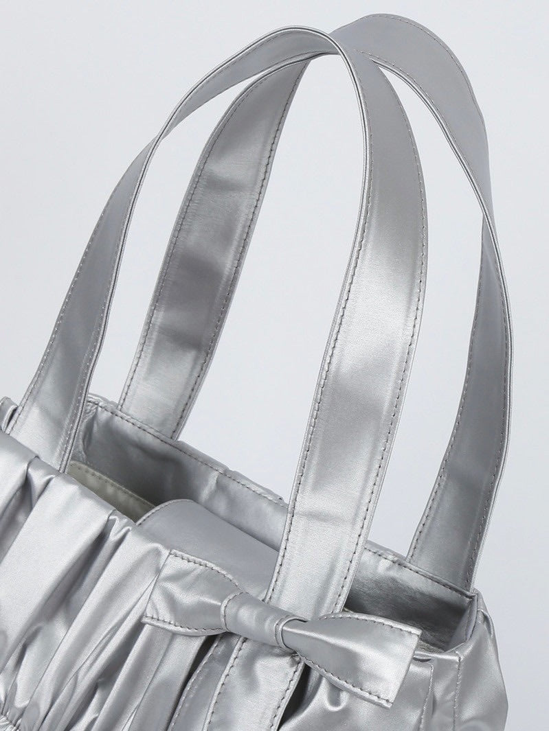 【ODDONEOUT】[ODDONEOUTXthesallyslaw] SHIRRING BAG / 【オッドワンアウト】シャーリングリボンハンドバッグ