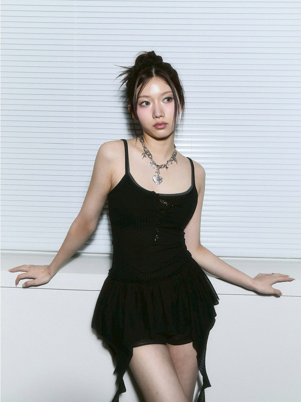 【CHERRYQUIRI】frill layered sleevless / 【チェリーキュリー】フリルレイヤードキャミソール