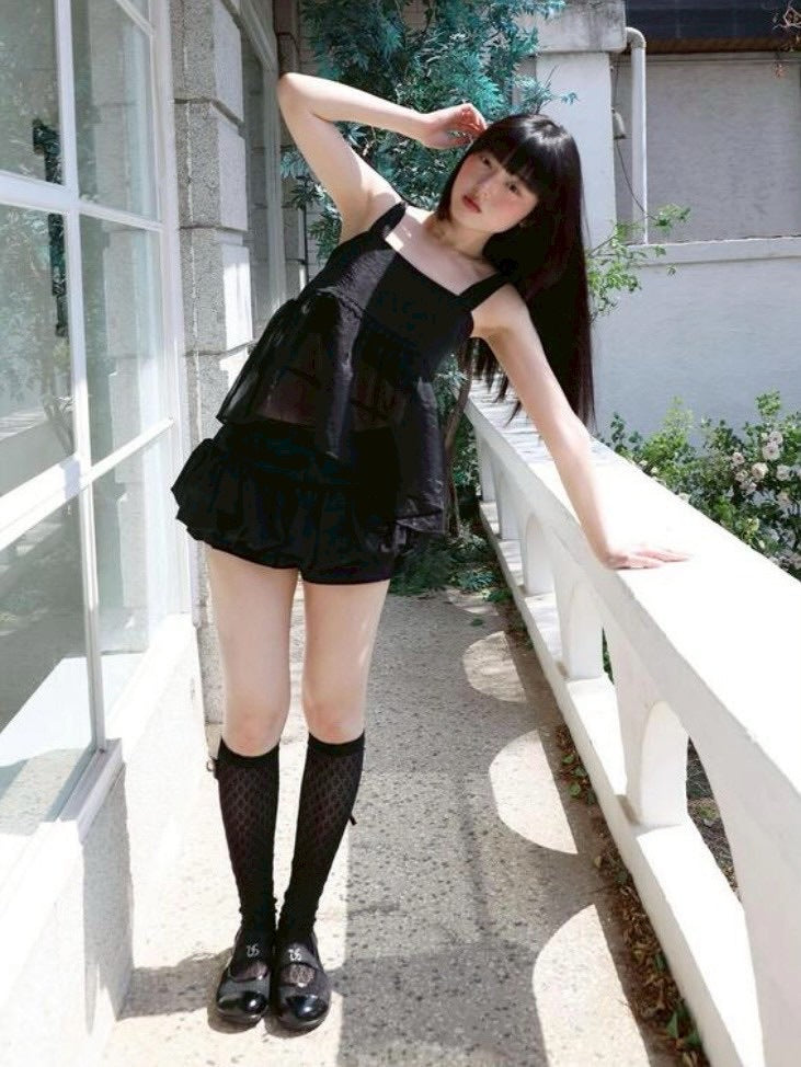 【Uglyshadow】ORGANZA RIBBON BLOUSE