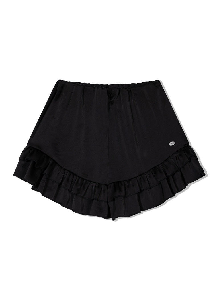 【Uglyshadow】SATIN RUFFLE PANTS