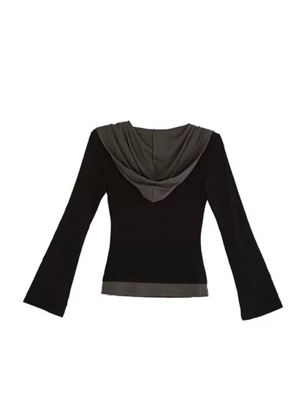 【Cest Nous】Two-in-One Hoodie / 【セヌー】レイヤードフード付き長袖トップス