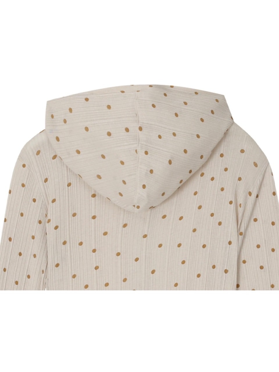 【CRANK】DOT FRILL SHEER HOOD CARDIGAN